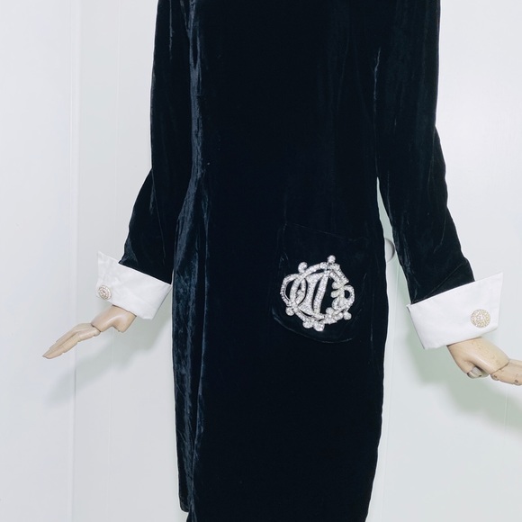 Rare Vintage Christian Dior Velvet Dress - Picture 10 of 14